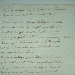 Saint-Domingue. Association commerciale.